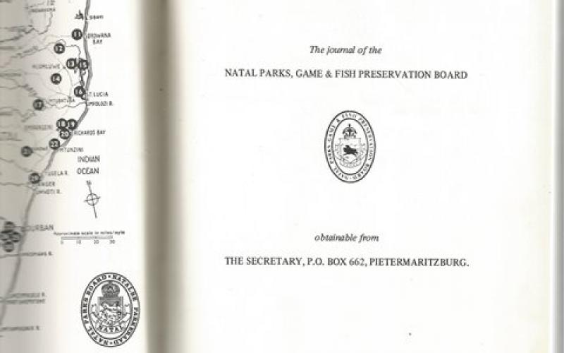 Title page of The Lammergeyer: The Journal of the Natal Parks, Game and Fish Preservation Board 1971-1996 edited by DN Johnson