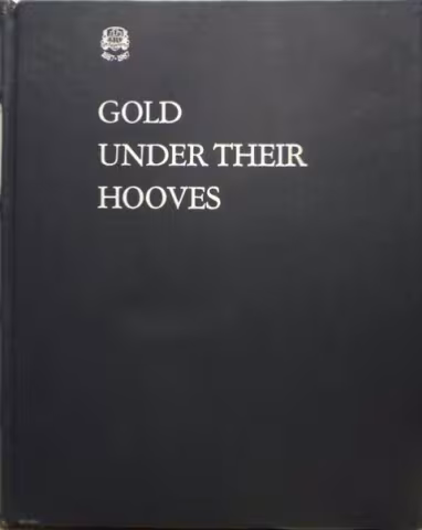 Front slipcase cover of Gold Under Their Hooves by John Collings