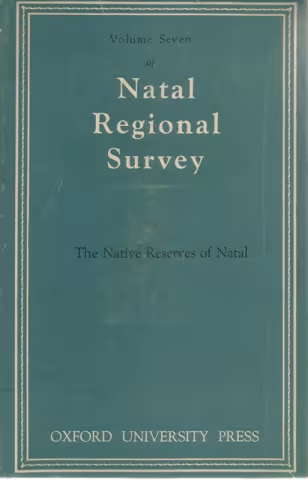 Front Cover of The Native Reserves of Natal by Edgar H Brookes and N Hurwitz