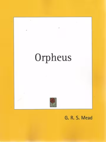 Front Cover of Orpheus by GRS Mead