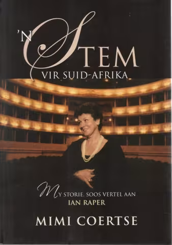 Front cover of 'n Stem vir Suid Afrika deur Mimi Coertse