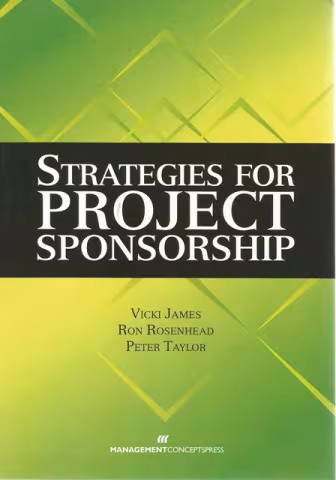 Front cover of Strategies for Project Sponsorship by Vicki James, et al
