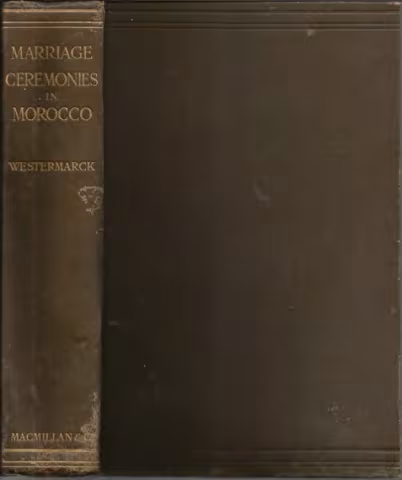 Front cover of Marriage Ceremonies in Morocco by Edward Westermarck