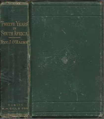 Front cover of Twelve Years in South Africa by Rev. J. O'Haire