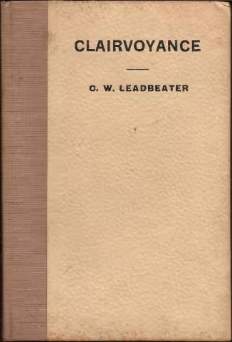 Front cover of Clairvoyance by C. W. Leadbeater