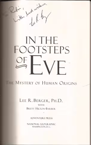 picture of signature of Lee R. Berger