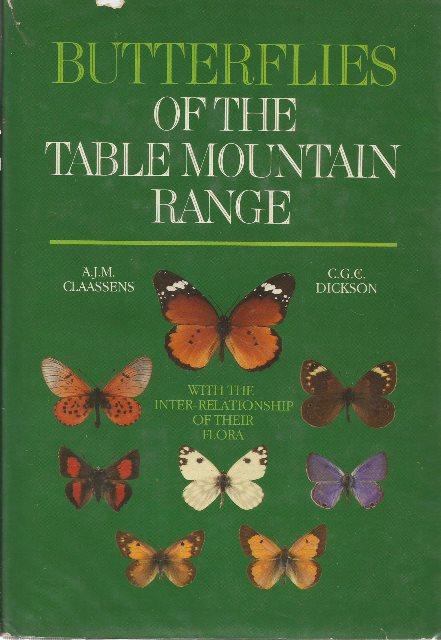 Front cover of Butterflies of the Table Mountain Range by Claasens & Dickson