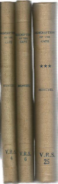 spines of Description of the Cape by Mentzel