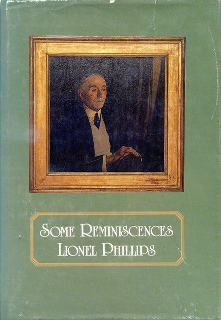 Front cover of Some Reminiscences by Lionel Phillips