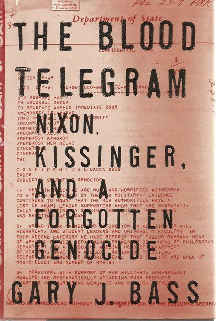 Front cover of The Blood Telegram by Gary J Bass
