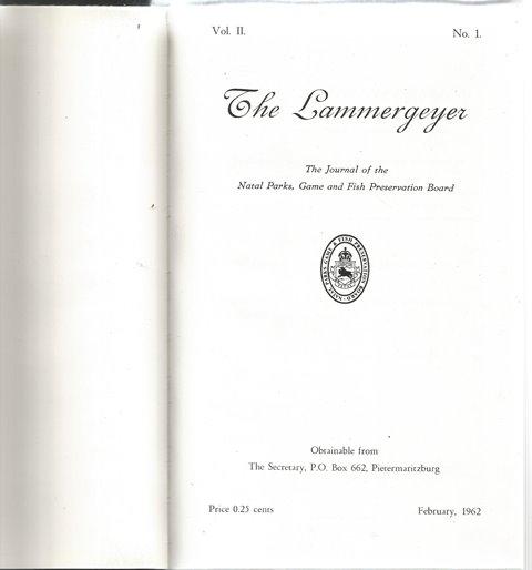 Title page of The Lammergeyer 1962-1972
