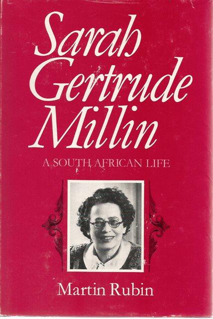 Front cover of Sarah Gertrude Millin by Martin Rubin