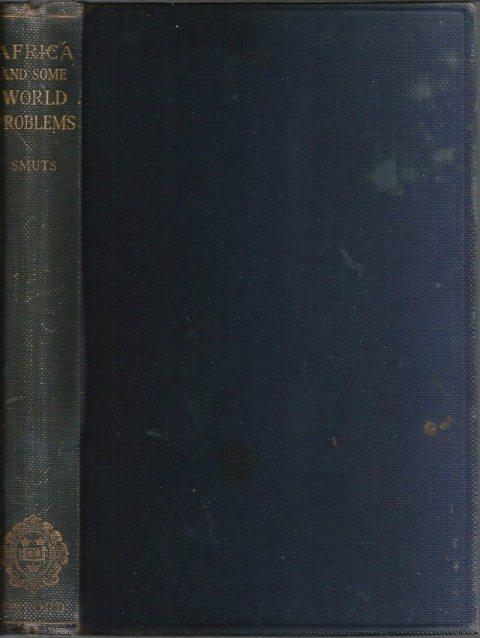 Front cover of Africa and Some World Problems by J C Smuts