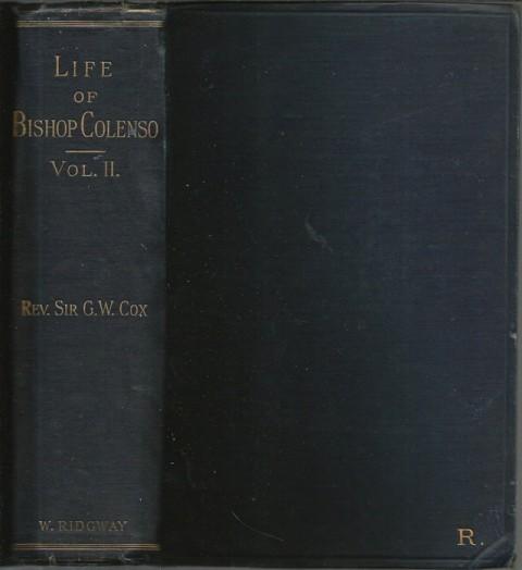 Front cover of The Life of Bishop Colenso Volume II by G. W. Cox
