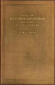 Front Cover of Notes on Mesembrianthemum and Some Allied Genera by H. M. L. Bolus