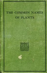 Front cover of The Common Names of Plants by Rudolf Marloth