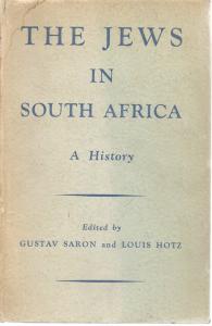 Front Cover of The Jews in South Africa by Gustav Saron and Louis Hotz