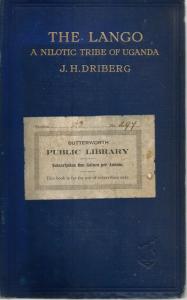 Front Cover of The Lango by J H Driberg
