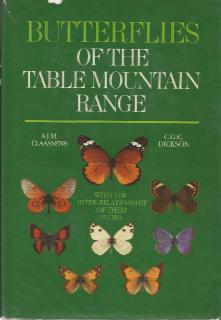 Front cover of Butterflies of the Table Mountain Range by Claasens & Dickson