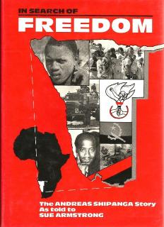 Front cover of In Search of Freedom by A. Shipanga and S. Armstrong