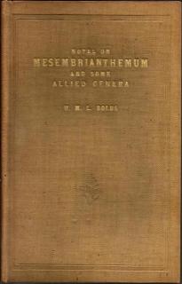 Front Cover of Notes on Mesembrianthemum and Some Allied Genera by H. M. L. Bolus