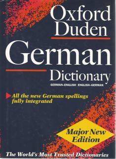 Front Cover of The Oxford-Duden German Dictionary by Oxford Dictionaries