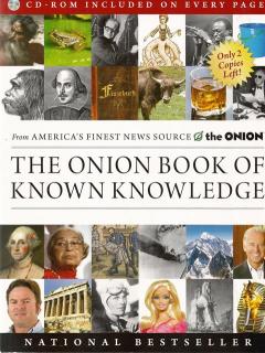 Front cover of The Onion Book of Known Knowledge by The Onion