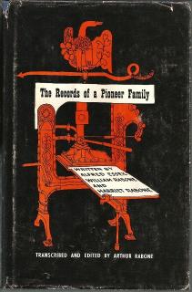 Front cover of The Records of a Pioneer Family by Essex and Rabone