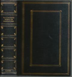 Front and spine of The Complete Works of William Shakespeare